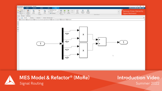 Watch Video Introduction to MoRe Function "Signal Routing".