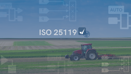 This image is a thumbnail representing the article "ISO 25119 in Agricultural Machinery Software Development".