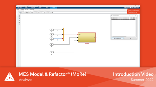 Watch Video Introduction to MoRe Function "Analyze".