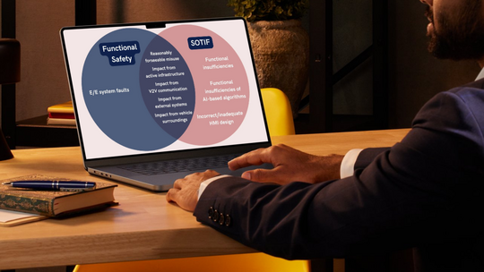 本图片展示了网络研讨会 “不止于功能安全：解读SOTIF（预期功能安全）标准” 的封面。