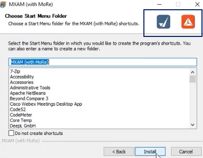 图9. MoRe的安装已集成在MXAM下载器中